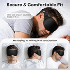 Weighted Eye Mask for Sleeping 2 Pack: Gentle Pressure Blackout Sleep Mask with 3D Contoured Cups, Zero Eye Pressure Sleep Mask for Lash Extensions, Memory Foam Travel Mask, Pink Purple