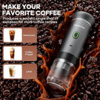 Portable Battery Coffee Maker Espresso Machine, 20 Bar Nano Car Coffee Mini Espresso Machines Self-Heating Electric Espresso Maker, USB-C 3-in-1 Ground Coffee & NS Capsule Pod RV Hiking Camping