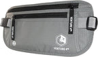 VENTURE 4TH RFID Money Belt for Travel with RFID Blocking Sleeves – Slim Hidden Travel Wallet & Passport Holder for Men & Women, Lightweight Anti-Theft Pouch to Protect Cash Cards & Documents - Silver