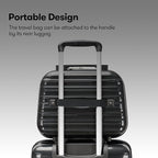 GinzaTravel 4 Piece Hardshell Luggage Sets with Spinner Wheels TSA Lock,Large Suitcases with Wheels,20inch 24inch 28inch,Black