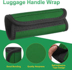 uxcell 3 Pcs Luggage Handle Wrap for Suitcase, Neoprene Handbag Grip Cover Protector Luggage Identifiers Suitcase Handle Wraps for Luggage Shopping Bag Travel Bags, Green