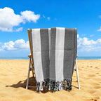 12 Pack Turkish Beach Towel 36"x71" Extra Large Beach Towels Sand Free Bath Towels Adults Lightweight Quick Dry Pool Towels Black