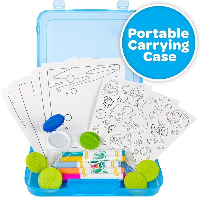 Crayola Color Wonder Mess Free Coloring Activity Set (30+ Pcs), Essential Easter Basket Stuffers for Kids, Travel Art Kit, Gift for Toddlers, Ages 3+ (Pack of 4)