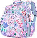 mibasies Toddler Backpack for Girls 2-4: Preschool Kindergarten Backpack - Cute Kids Backpacks for Girls - Flower Pinkish Blue