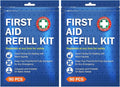 SuccorWare 90 Pieces First Aid Refill Kit - Wound Care Kit Includes Bandages for Home, Travel, Hiking - Portable Replacement Kit for First Aid Medical Supplies（2 Set）
