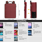 ZINZ Slim & Expandable Laptop Backpack 15 15.6 16 Inch Case, Water Resistant Travel Backpack Compatible with MacBook Pro/Neo 16" 15", Dell XPS 15 16 and Most 15" 15.6" 16" Notebooks，R01D02