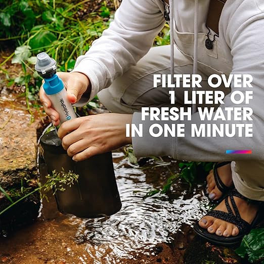 HydraPak 28mm Filter Kit - Water Filtration Accessory - Fast Flow - Perfect for Hiking, Camping, Travel, and Emergency Preparedness