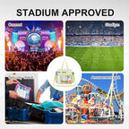 USPECLARE Clear Bag for Stadium Events,Transparent Bag for Work Sports Games Concerts Travel Gym