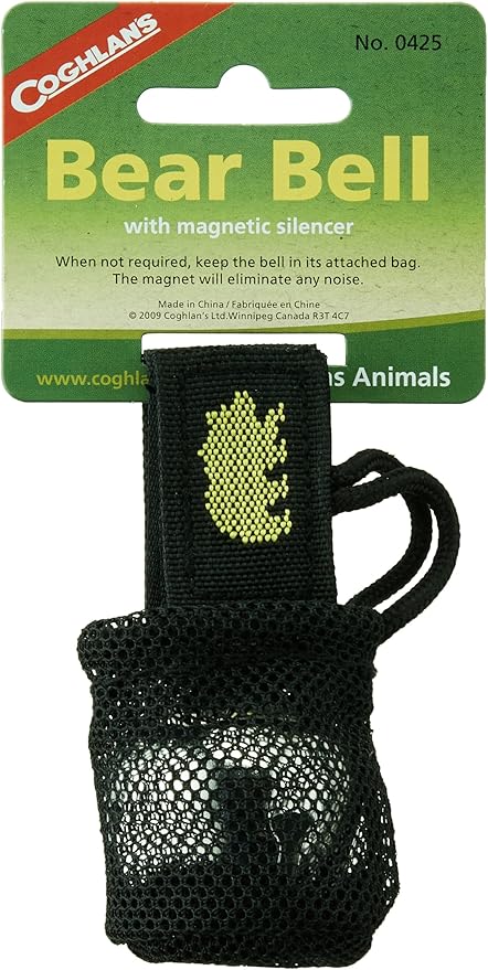 Coghlan's Magnetic Bear Bell with Silencer - Hiking Safety Gear for Wildlife Alert