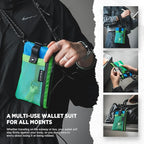 VULKIT RFID Blocking Travel Wallet for Men Women, Water Resistant Passport & Phone Holder with Detachable Lanyard and Key Ring, Lightweight Zipper Travel Wallet