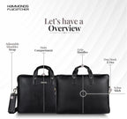 HAMMONDS FLYCATCHER Genuine Leather Laptop Bag for Men, Padded 15.6" Laptop Sleeve, Leather Messenger Bag for Men Briefcases