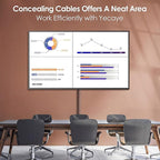 Yecaye TV Cord Hider, 125in Cord Cover, Large Cable Hider, Wire Covers for 4 Cords, Cable Raceway Wire Hider, Wire Hiders for TV on Wall, Cable Cover Cord Concealer, W1.18in H0.6in, Darkwood