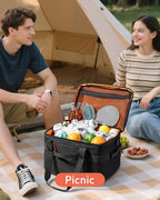 TOURIT Soft Sided Cooler Bag Insulated 30/48/60 Cans, Large Collapsible & Leakproof Ice Chest for Picnic, Beach, Camping, Travel