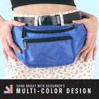 Blue Fanny Pack Belt Bag I Mens Fanny Packs for Women Fashionable - Crossbody Bag Bum bag Waist Bag Waist Pack - Hands Free for Hiking, Running, Travel, Waterproof and more