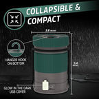 Energizer S-500 Hybrid Power Camping Lantern, Solar, Rechargeable, or AA Battery Powered, IPX4 Water Resistant Bright LED Lantern