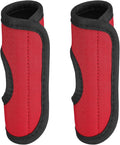 PATIKIL Luggage Handle Wrap for Suitcase, 2 Pcs Bright Color Neoprene Comfort Soft Handle Covers Luggage Identifiers for Bag Suitcase Tags Wraps Travel Accessories, Red