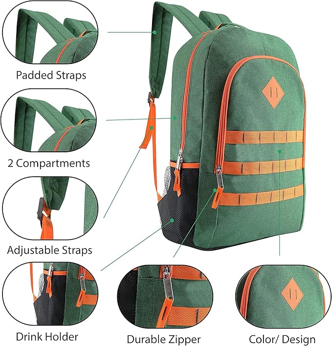 Bulk Case of 12 Backpacks, 12 Winter Item Sets, 12 Hygiene Kits - Hygiene Kits and Clothing for Emergencies, Homeless, Charity