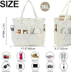 Bluboon Waterproof Beach Tote Pool Bags for Women Ladies Extra Large Carry On Bag With Wet Compartment for Weekender Travel