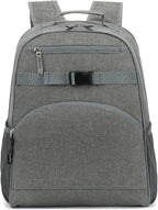 FlowFly Kids Backpack for Toddler Boys Girls, Simple Lightweight Bookbag for Daycare Kindergarten Elementary School Travel, Small Modern Bag (Large), Grey
