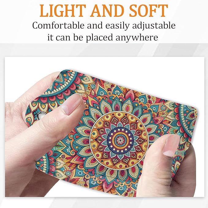 Abstract Mandala Flower Luggage Tags for Suitcase 3 Pack, Leather Bag Tags Identifiers with Privacy Name Address Labels and Durable Steel Loop for Men Women Backpack