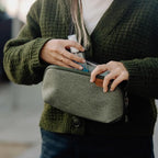 Peak Design Small Tech Pouch, Coyote, Ocean Edition, Electronics Organizer for Travel or Everyday Carry, Origami-Style Storage, Cable Pass-Through, Weatherproof, Gear Carry Bag for Men and Women