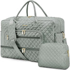 Large Women Travel Duffle Bag - Carry on Overnight Bag Weekend Travel Duffel Tote Bag Yoga Gym Bag with Wet Pocket Toiletry Weekender Overnight Bag for Travel Business Trips Sport Hospital