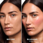 Saie Mini Dew Liquid Blush for Cheeks - Hydrating Cream Blush Stick with a Blendable + Buildable Formula - Skincare Infused Dewy Cheek Tint for a Natural Flush - Clean, Vegan Makeup - Sweetie (.24 oz)
