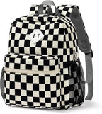 STEAMEDBUN Corduroy Toddler Backpack for Boys Girls 2-4, Kids Preschool Backpack for Kindergarten - Checkered