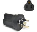 Ceptics Australia, New Zealand, China AS3112 Travel Power Plug Adapter Accepts NEMA 5-15R - ETL Certified - Industrial Grade (IG-16)