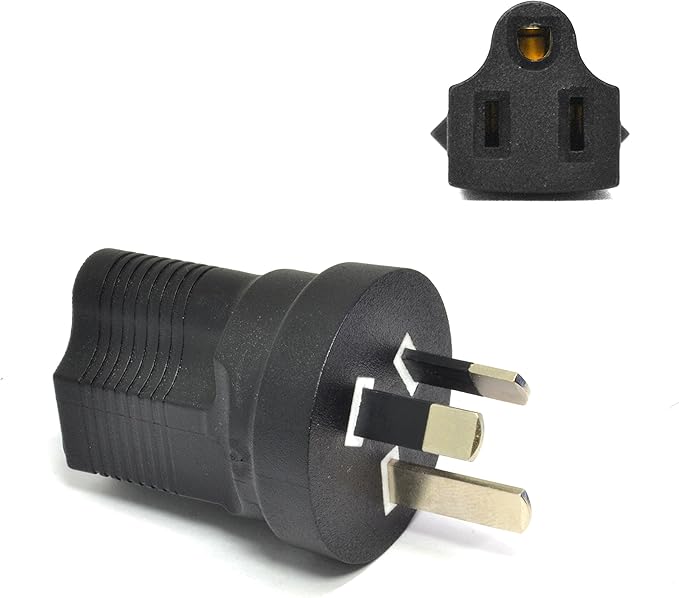 Ceptics Australia, New Zealand, China AS3112 Travel Power Plug Adapter Accepts NEMA 5-15R - ETL Certified - Industrial Grade (IG-16)
