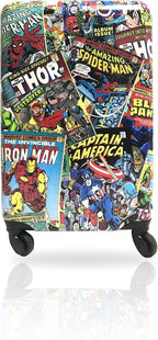 Fast Forward Marvel Comic Heroes Hard-Sided Tween Spinner Luggage, 20 Inches Carry-On Travel Trolley Marvel Suitcase for Kids