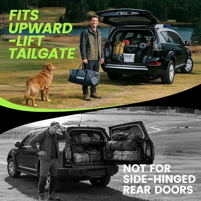 WildFinder SUV Tent, Rectangle Car Tent for Family, Waterproof & Windproof for Car Camping, Large Camping Tents with Storage Bag, SUV, Van, Jeep