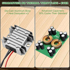 Starlink Mini 12V Adapter [Supports up to 150FT Cable] 12V/24V to 30V 3.5A DC Boost Converter for Starlink Mini, Starlink Mini Power Cable with Female Plug 9-28V Input for Off-Road,RV, Marine,Outdoor