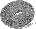 uxcell Portable Clothesline, 26.25ft Nylon Windproof Non-Slip Washing Line Rope for Courtyard Outdoor Travel Camping Laundry Drying, Dark Grey