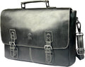 RUSTIC TOWN 16" Leather Laptop Messenger Bag for Men - Full Grain Leather Briefcase Computer Satchel Office Crossbody Bag