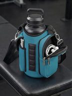 AUPET Magnetic Gym Bag for Men & Women, Small Gym Bag Organizer, Crossbody Magnets Gym Water Bottle Bag Holder Carrier Fits for 18-40oz Owala Yeti Hydro Flask, Workout Pouch for Phone, Keys & Wallet