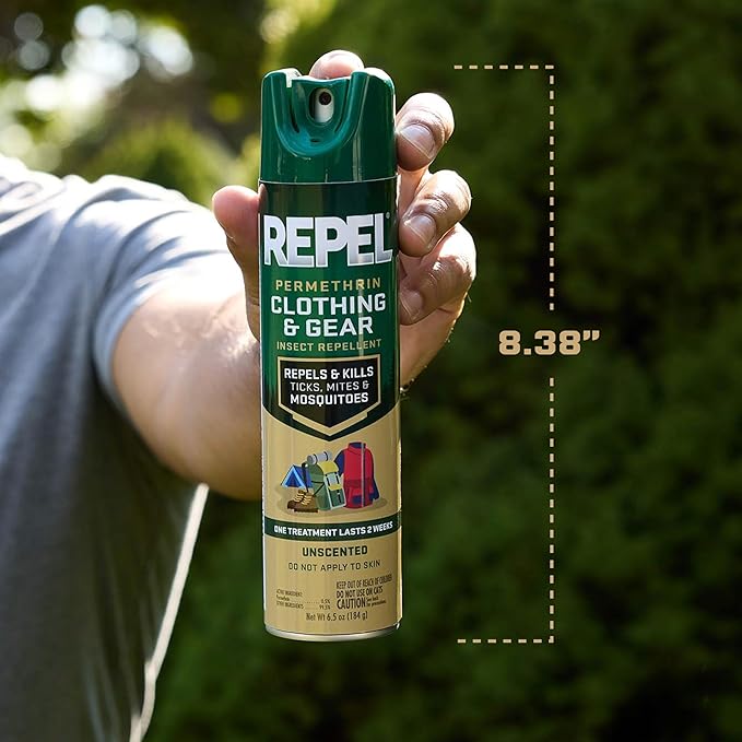 Repel Permethrin Clothing And Gear Insect Repellent, 6.5 Ounces, Aerosol Insect Repellent For Clothing And Gear Including Nets, Tents, Sleeping Bags And Backpacks