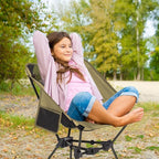 MOON LENCE 2 Pack Portable Camping Chairs Backpacking Chair - The 4th Generation Ultralight Folding Chair - Compact, Lightweight Foldable Chairs for Hiking Mountaineering, Beach