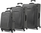Travelpro Maxlite 5 Softside Expandable Luggage with 4 Spinner Wheels, Lightweight Suitcase, Men and Women, Shadow Grey, 3-Piece Set (21/25/29)