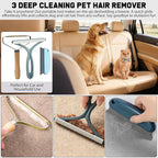 Dog Car Travel Kit – 9 in 1 Gift Set with 2 Pet Seat Belts, Car Net Barrier, 3 Pet Hair Remover, Collapsible Water Bowl & 2 Headrest Hooks – Dog Travel Essentials for Sedan SUV & Truck Vehicle