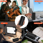Portable Laptop Charger 27000mAh 98Wh, Power Bank with AC Outlet 65W PD Fast Charging External Battery Pack, Mini Portable Power Station for MacBook Pro Dell HP Travel Camping Airline Approved