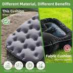 Inflatable Seat Cushion with Air Pump, Airplane Seat Cushion for Long Flights, Lightweight Stadium Seats Pad, Travel Portable Push-Press Air Seats Cushions for Hiking Office Car(Gray)