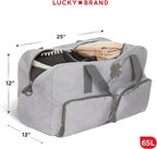 Lucky Travel Duffel Bags 65L, Gym Bag, Travel Bag & Large Duffle Bag for Men, Foldable Overnight Weekender Bags for Women & Men with Adjustable Shoulder Strap,
