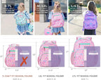 mibasies Toddler Backpack for Girls 2-4: Cute Kids Backpacks for Girls - Preschool Kindergarten Backpack - Rainbow Pink
