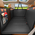 URPOWER PU Leather Backseat Extender for Dogs, Hard Bottom Dog Car Seat Cover for Back Seat, Holds 400 LBS, Waterproof Dog Car Hammock Anti-Scratch Pet Rear Seat Protector Travel Bed for Car and SUV
