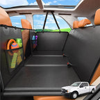 URPOWER 2026 Upgraded Back Seat Extender for Extended Cab Trucks - Large Hard Bottom Dog Truck Car Seat Cover Holds 550lbs, Waterproof Dog Hammock Pet Bed with High-Density Foam Non-Slip Protector