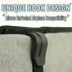 Airplane Seat Organizer to Clip onto Airplane Seat Pocket | Travel Essentials Accessory with Improved Universal Compatibility (15 x 9 Inches)