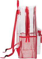 Trail maker Clear Backpack Heavy Duty with Padded Straps, Side Pockets for Kids, Boys, Girls, School, Stadium Approved Events