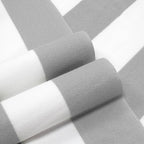HENBAY Large Oversized Beach Towel - 35 x 70 Inch Microfiber Pool Towel, Grey Striped Quick Dry Cabana Swim Towel