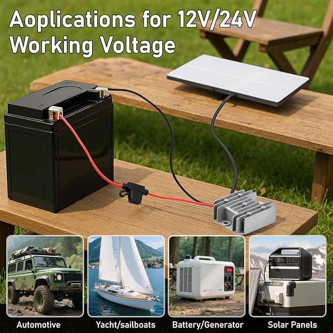 Starlink Mini 12V Adapter DC Step Up Converter Starlink Mini Power Cord 12V/24V to 30V 3.5A Starlink Mini Power Supply Boost Conversion with Fuse